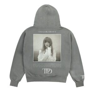 OFFICIAL TAYLOR SWIFT MERCH | The Tortured Poets Department Gray Hoodie